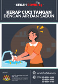 Cegah COVID-19 : Kerap Cuci Tangan Dengan Air Dan Sabun